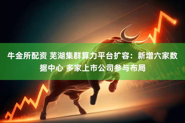 牛金所配资 芜湖集群算力平台扩容：新增六家数据中心 多家上市公司参与布局