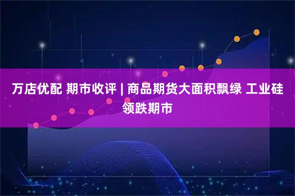 万店优配 期市收评 | 商品期货大面积飘绿 工业硅领跌期市